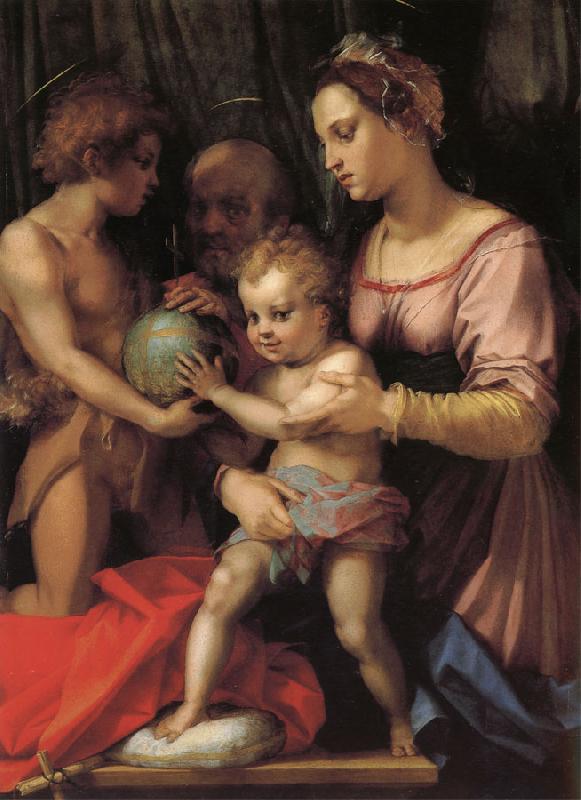 Andrea del Sarto Holy Family with St. John young Sweden oil painting art